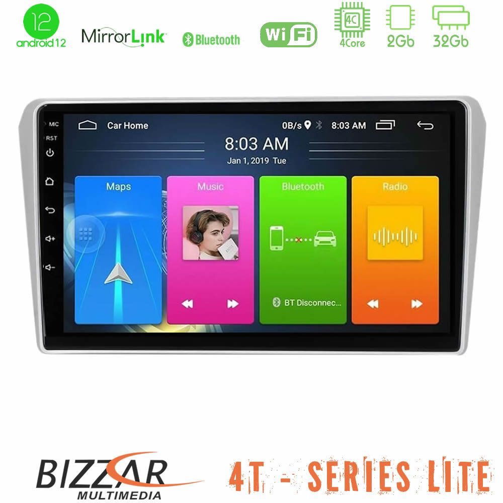 Bizzar 4T Series Toyota Avensis T25 02/2003 – 2008 4Core Android13 2+32GB Navigation Multimedia Tablet 9" Bizzar 4T Series Toyota Avensis T25 02/2003 – 2008 4Core Android13 2+32GB Navigation Multimedia Tablet 9"