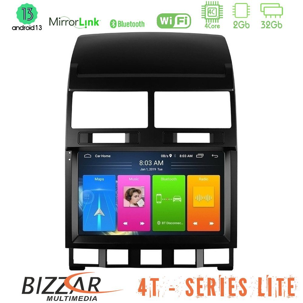Bizzar 4T Series VW Touareg 2002 – 2010 4Core Android13 2+32GB Navigation Multimedia Tablet 9"