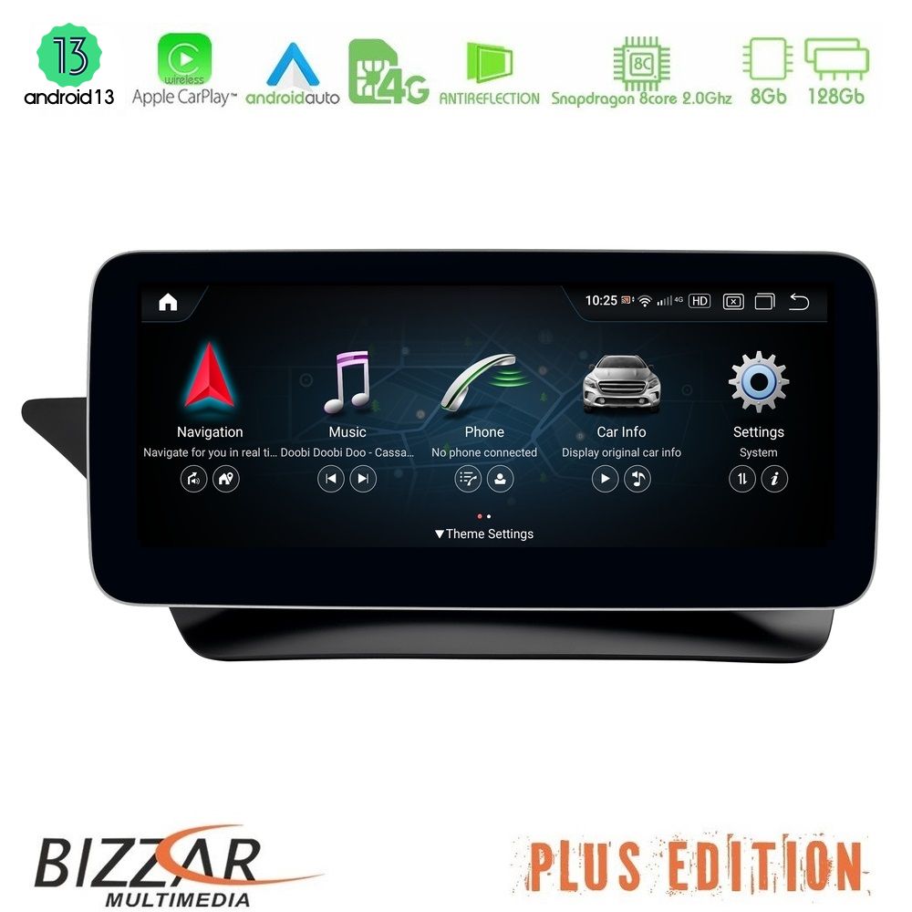 Bizzar Plus Edition Mercedes E Class Coupe (W207) NTG5.0 Android13 (8+128GB) Navigation Multimedia 10