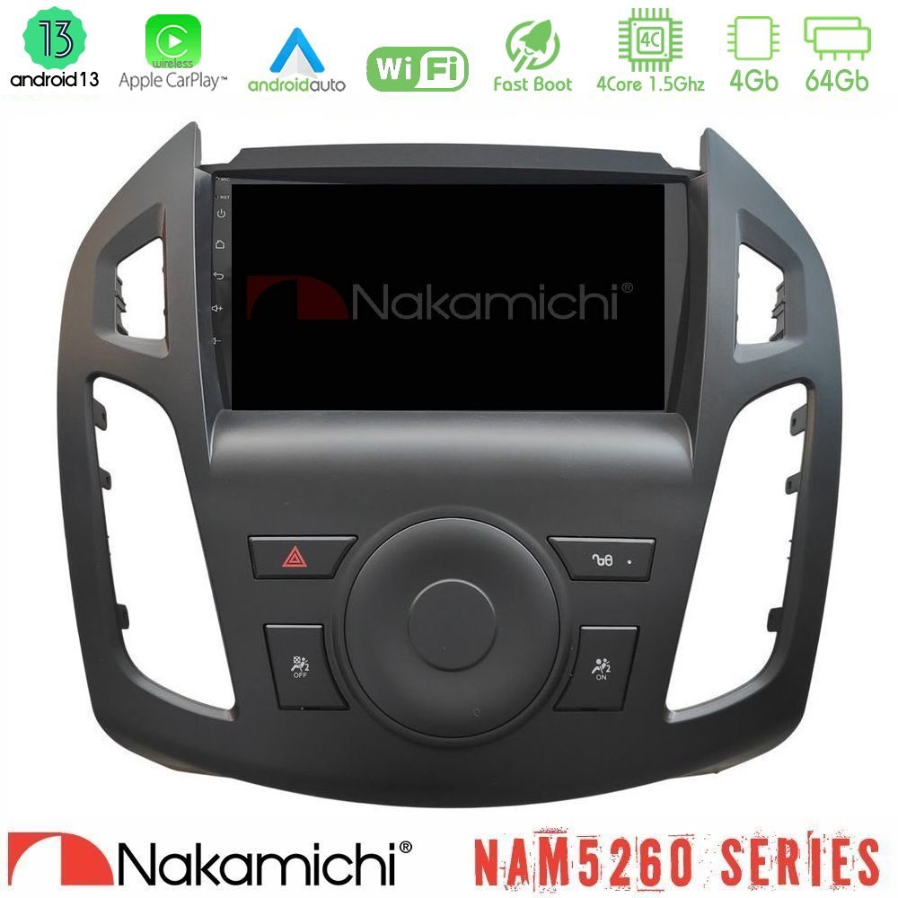 Nakamichi NAM5260 Series 4Core Android13 4+64GB Ford Transit Connect Navigation Multimedia Tablet 9" Με Carplay & Android Auto