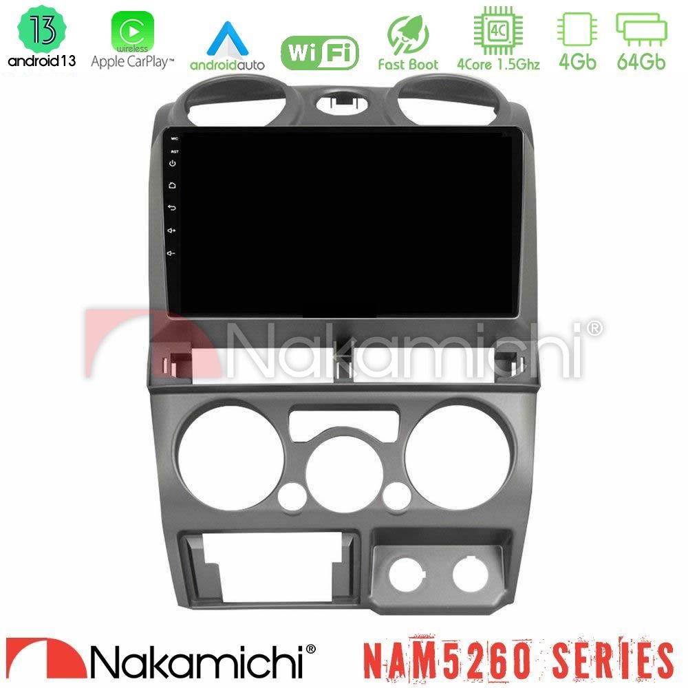 Nakamichi NAM5260 Series 4Core Android13 4+64GB Isuzu D-Max 2007-2011 Navigation Multimedia Tablet 9" Με Carplay & Android Auto
