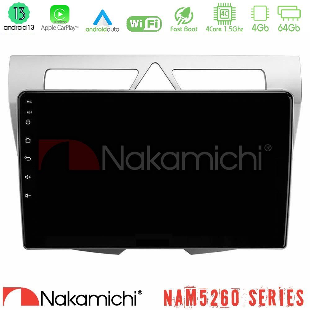 Nakamichi NAM5260 Series 4Core Android13 4+64GB Kia Picanto Navigation Multimedia Tablet 9" Με Carplay & Android Auto