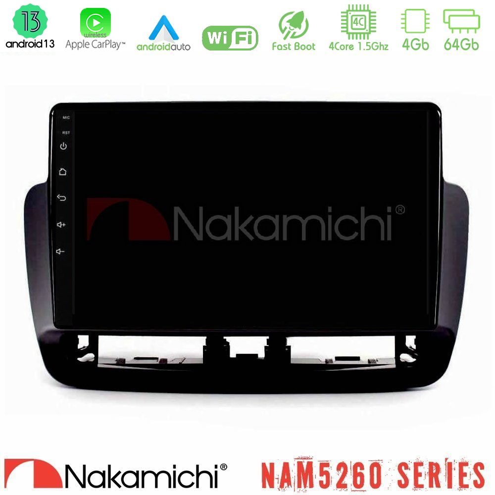 Nakamichi NAM5260 Series 4Core Android13 4+64GB Seat Ibiza 2012-2015 Navigation Multimedia Tablet 9" Με Carplay & Android Auto