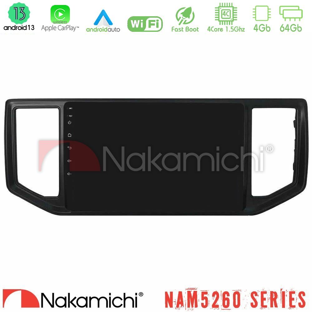 Nakamichi NAM5260 Series 4Core Android13 4+64GB VW Amarok 2017-2022 Navigation Multimedia Tablet 9" Με Carplay & Android Auto