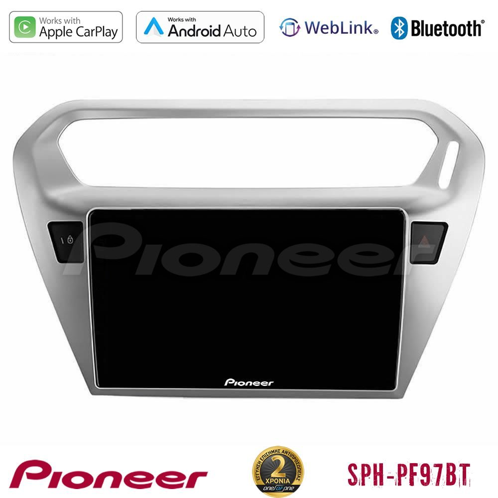 Pioneer SPH-PF97BT Series Citroen C-Elysee / Peugeot 301 Multimedia Station 9" (Tablet Style) Με Carplay & Android Auto