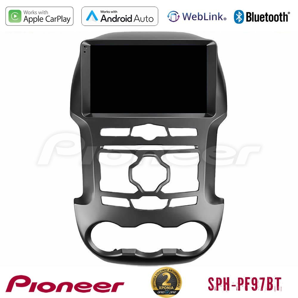 Pioneer SPH-PF97BT Series Ford Ranger 2012-2016 Multimedia Station 9" (Tablet Style) Με Carplay & Android Auto