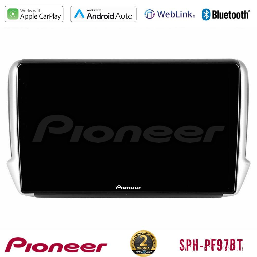 Pioneer SPH-PF97BT Series Peugeot 208/2008 Multimedia Station 9" (Tablet Style) Με Carplay & Android Auto