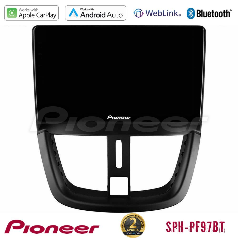 Pioneer SPH-PF97BT Series Peugeot 207 Multimedia Station 9" (Tablet Style) Με Carplay & Android Auto
