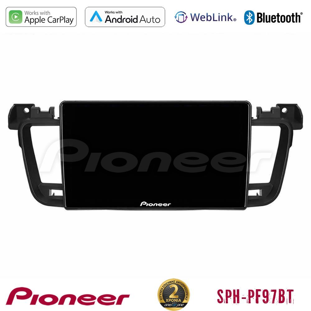Pioneer SPH-PF97BT Series Peugeot 508 2010-2018 Multimedia Station 9" (Tablet Style) Με Carplay & Android Auto