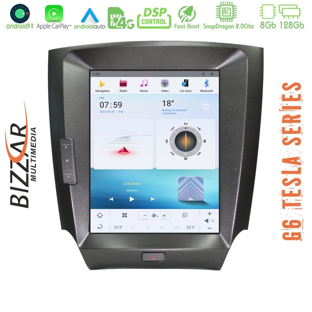 Bizzar Lexus IS250 Android 11 (8+128GB) Tesla Multimedia Station 10