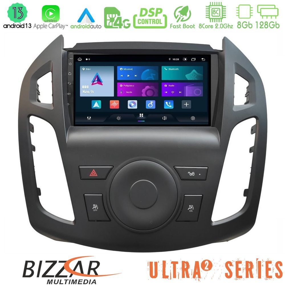 Bizzar Ultra Series Ford Transit Connect 8core Android13 8+128GB Navigation Multimedia Tablet 9"