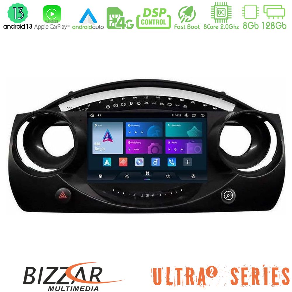 Bizzar Ultra Series Mini Cooper R50 8Core Android13 8+128GB Navigation Multimedia Tablet 9" Bizzar Ultra Series Mini Cooper R50 8Core Android13 8+128GB Navigation Multimedia Tablet 9"