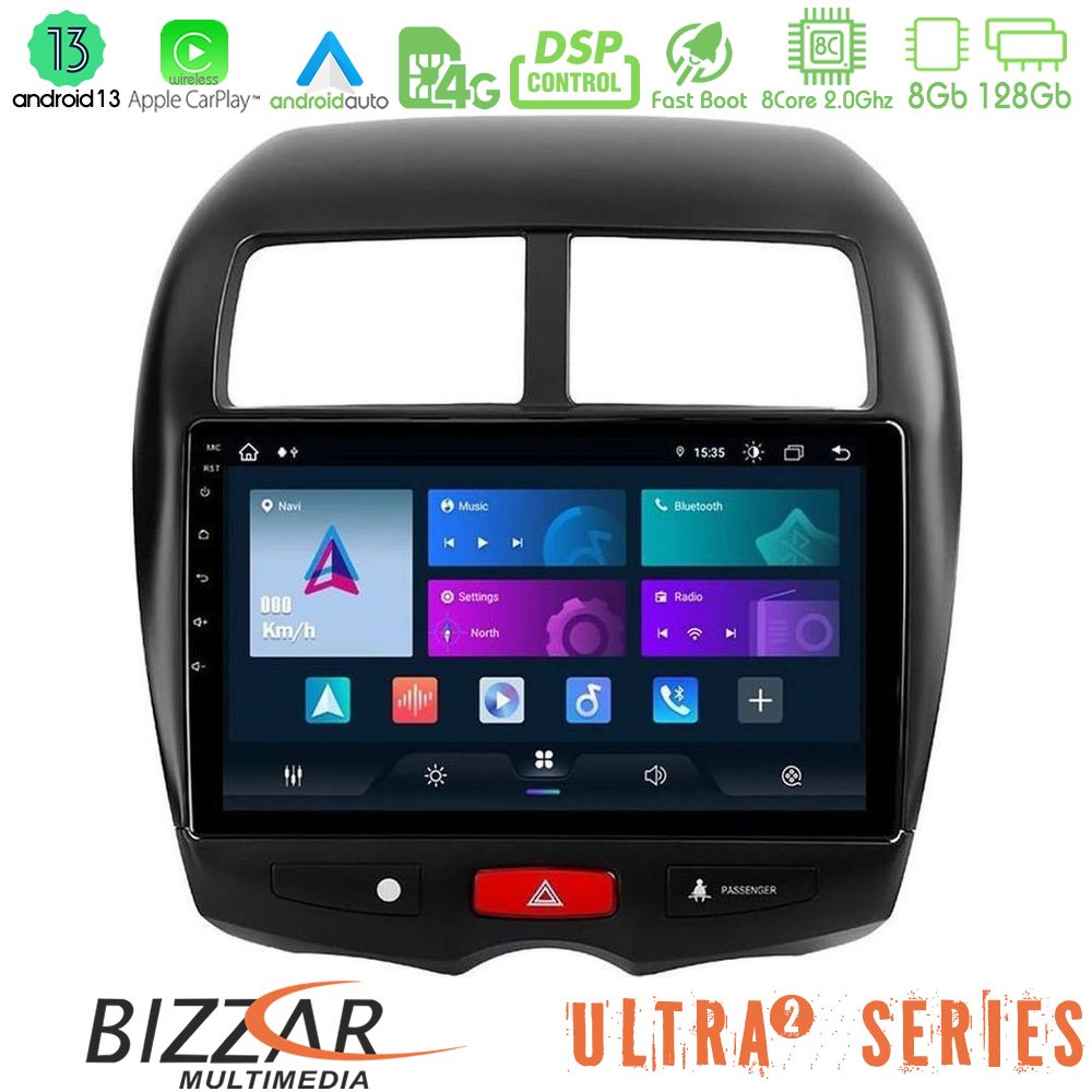Bizzar Ultra Series Mitsubishi ASX 8core Android13 8+128GB Navigation Multimedia Tablet 10" Bizzar Ultra Series Mitsubishi ASX 8core Android13 8+128GB Navigation Multimedia Tablet 10"