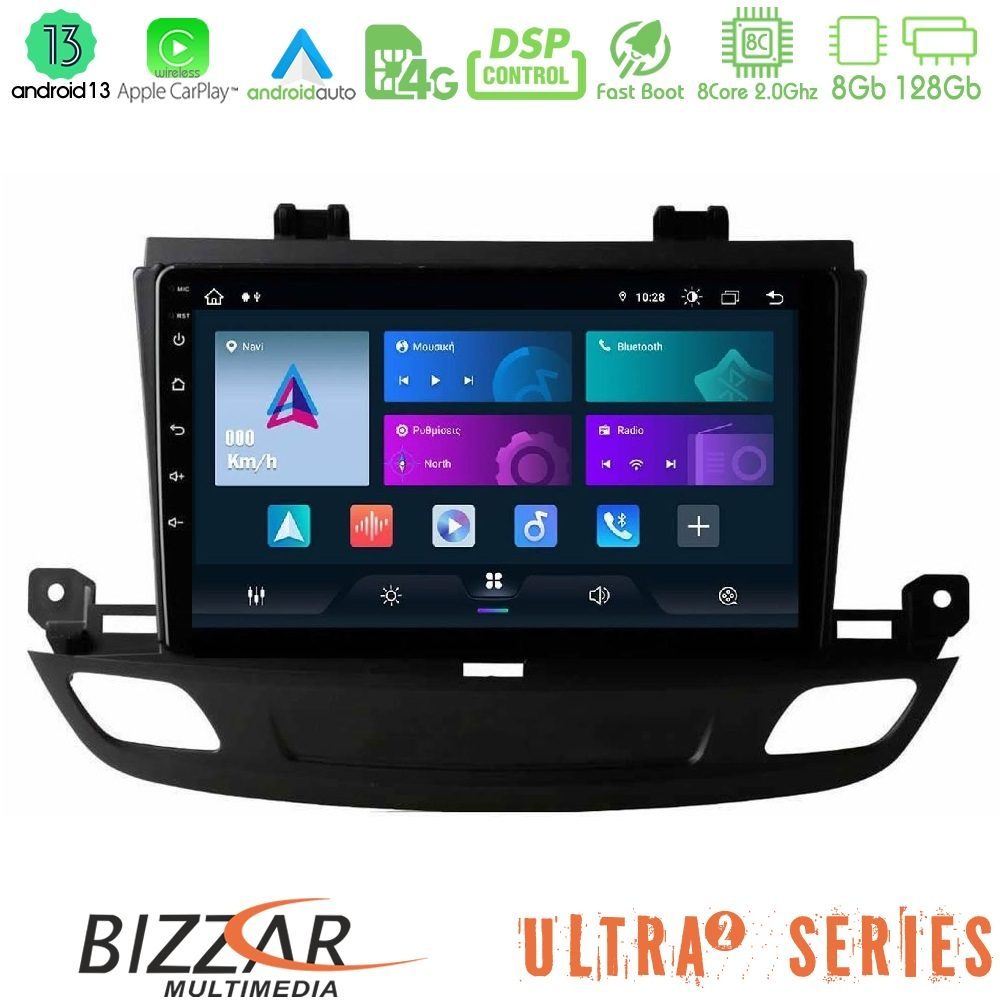 Bizzar Ultra Series Opel Insignia 2 2017-2020 8core Android13 8+128GB Navigation Multimedia Tablet 9"