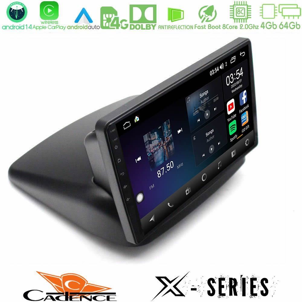 Cadence X Series Fiat Doblo 2002 – 2009 8core Android 14 4+64GB Navigation Multimedia Tablet 10"