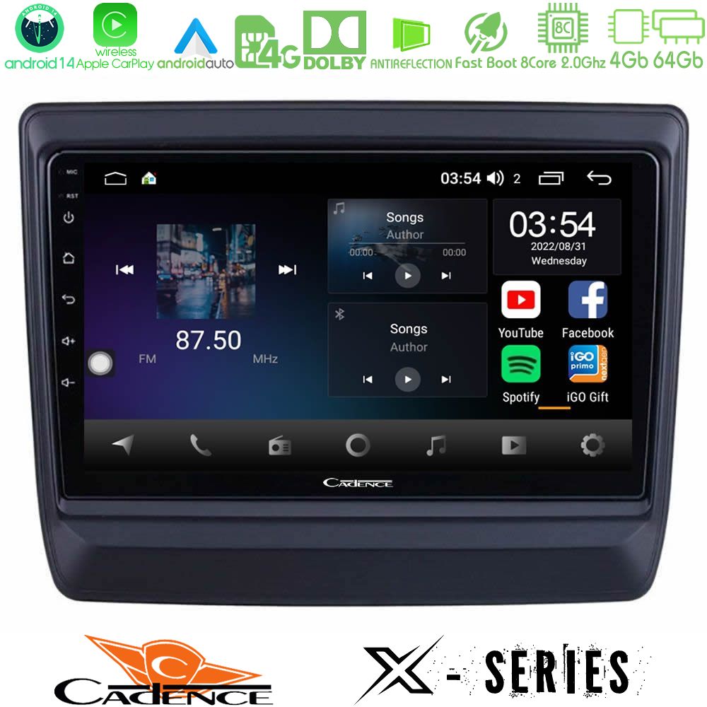 Cadence X Series Isuzu D-MAX 2020-2023 8core Android 14 4+64GB Navigation Multimedia Tablet 9" Cadence X Series Isuzu D-MAX 2020-2023 8core Android 14 4+64GB Navigation Multimedia Tablet 9"
