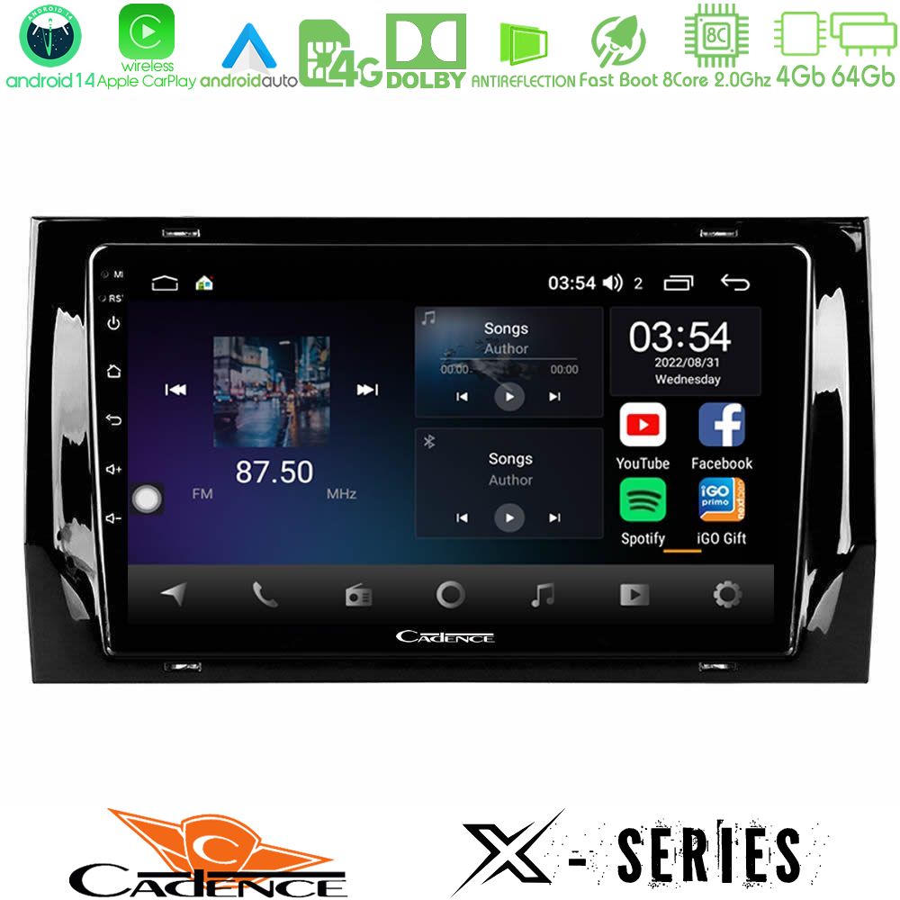 Cadence X Series Skoda Kodiaq/Karoq 2017-> 8core Android 14 4+64GB Navigation Multimedia Tablet 10"