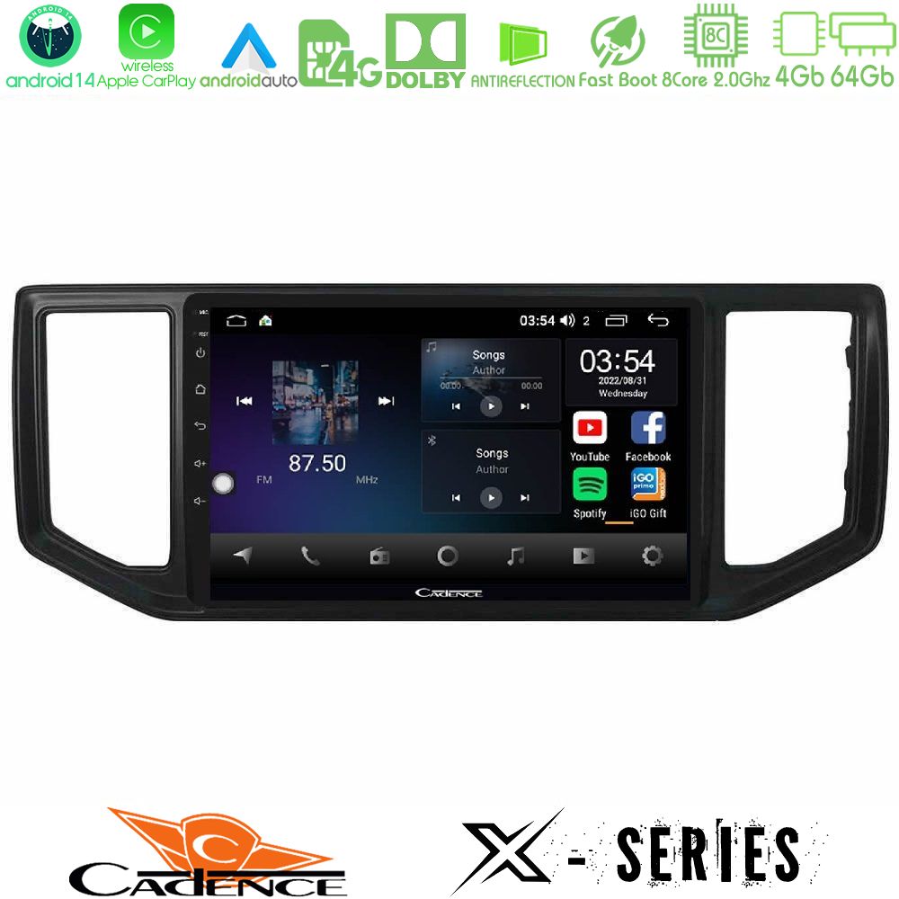 Cadence X Series Vw Amarok 2017-2022 8core Android 14 4+64GB Navigation Multimedia Tablet 9"