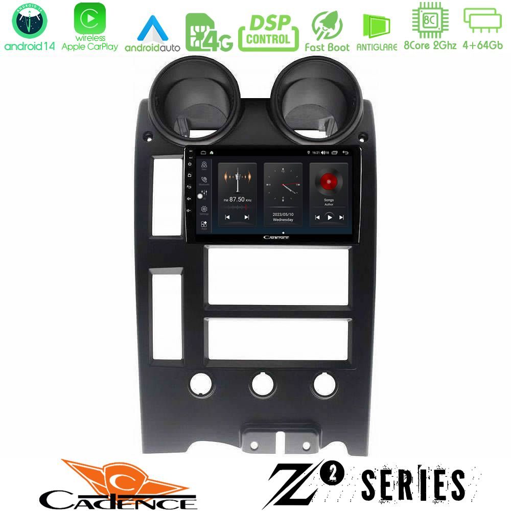 Cadence Z2 Series 8Core Android14 4+64GB Hummer H2 2002-2007 Navigation Multimedia Tablet 9" Με Carplay & Android Auto