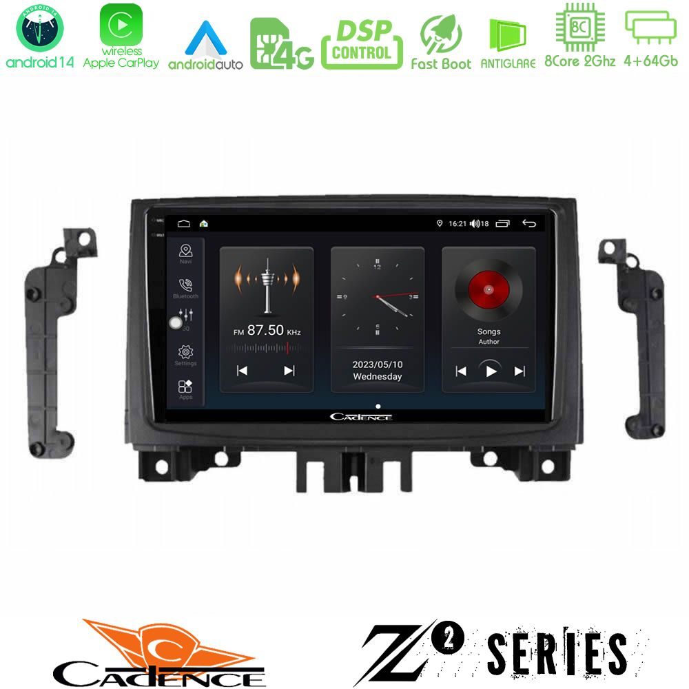 Cadence Z2 Series 8Core Android14 4+64GB Mercedes Sprinter/VW Crafter 2006-2018 Navigation Multimedia Tablet 9" Με Carplay & Android Auto