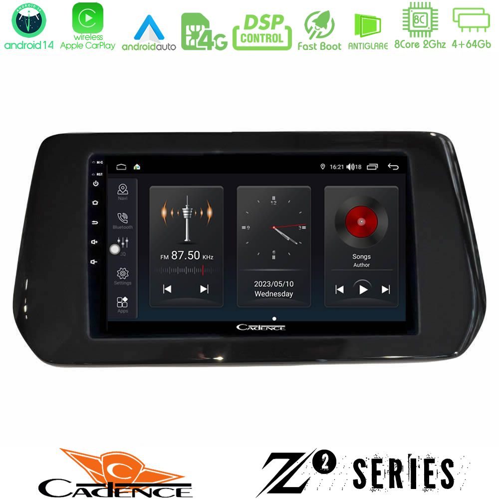 Cadence Z2 Series 8Core Android14 4+64GB Suzuki Swift 2024-> Navigation Multimedia Tablet 9" Με Carplay & Android Auto