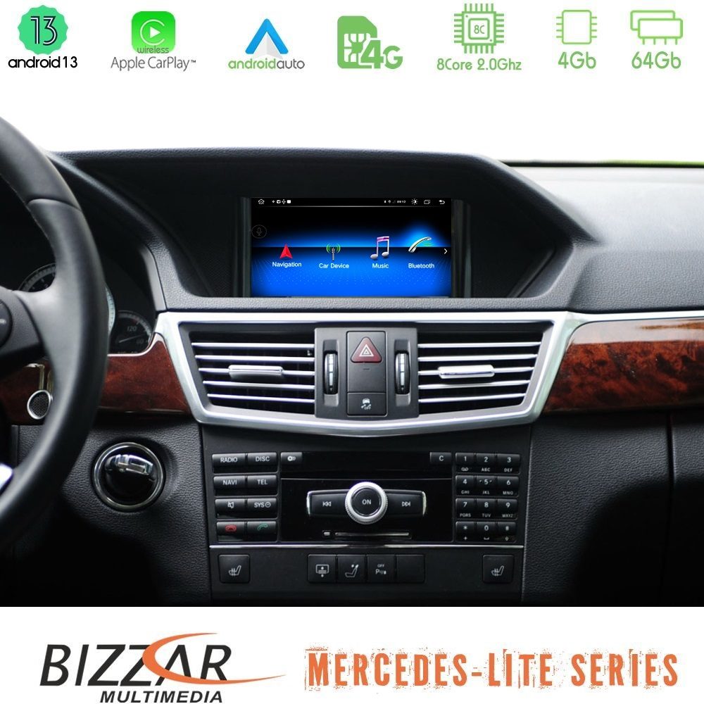 Bizzar OEM Mercedes E Class (W212) NTG4.5 Android13 8Core (4+64GB) Navigation Multimedia 7" (OEM Style)
