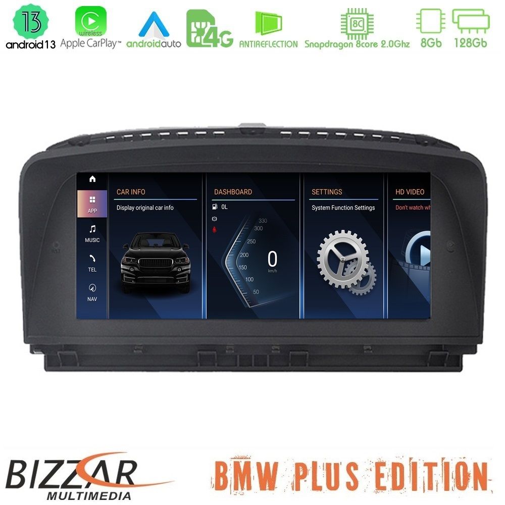 Bizzar Plus Edition BMW 7er E65/66 Android13 8Core (8+128GB) Navigation Multimedia 8.8" Black Panel