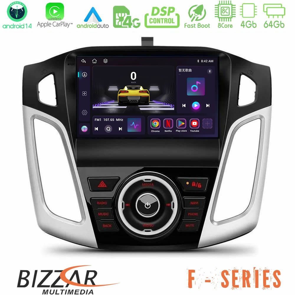 Bizzar F Series 8Core Android14 4+64GB Ford Focus 2012-2018 Navigation Multimedia Tablet 9" Με Carplay & Android Auto