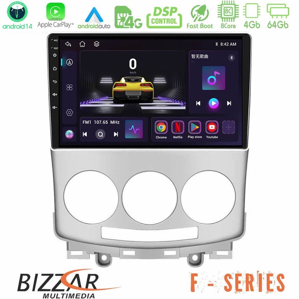 Bizzar F Series 8Core Android14 4+64GB Mazda 5 2004-2010 Navigation Multimedia Tablet 9" Με Carplay & Android Auto