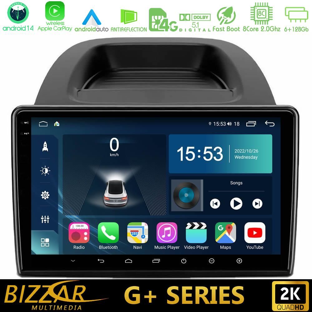 Bizzar G+ Series Ford Ecosport 2018-2020 8core Android14 6+128GB Navigation Multimedia Tablet 10"