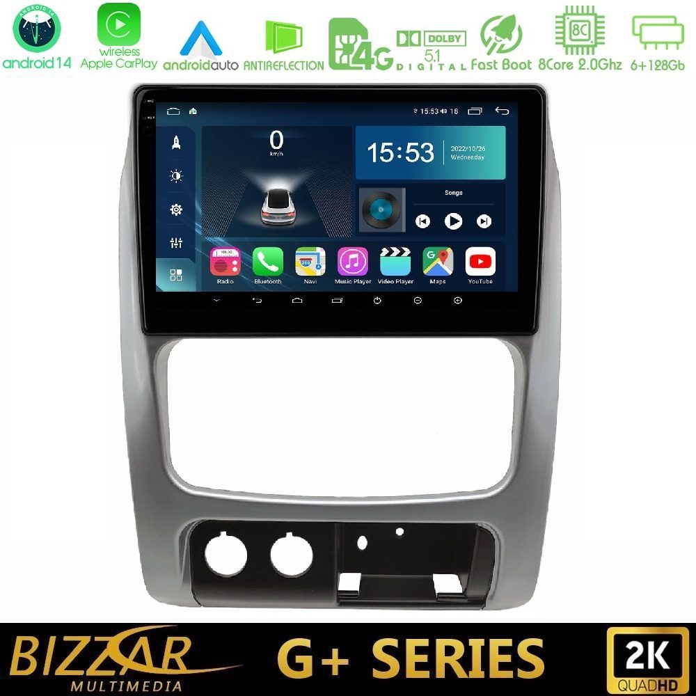Bizzar G+ Series Jeep Cherokee (KJ) 2002-2007 8core Android14 6+128GB Navigation Multimedia Tablet 9"
