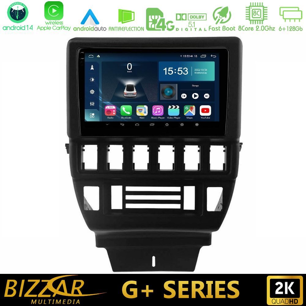 Bizzar G+ Series Lada Niva 1993-2018 8core Android14 6+128GB Navigation Multimedia Tablet 9"