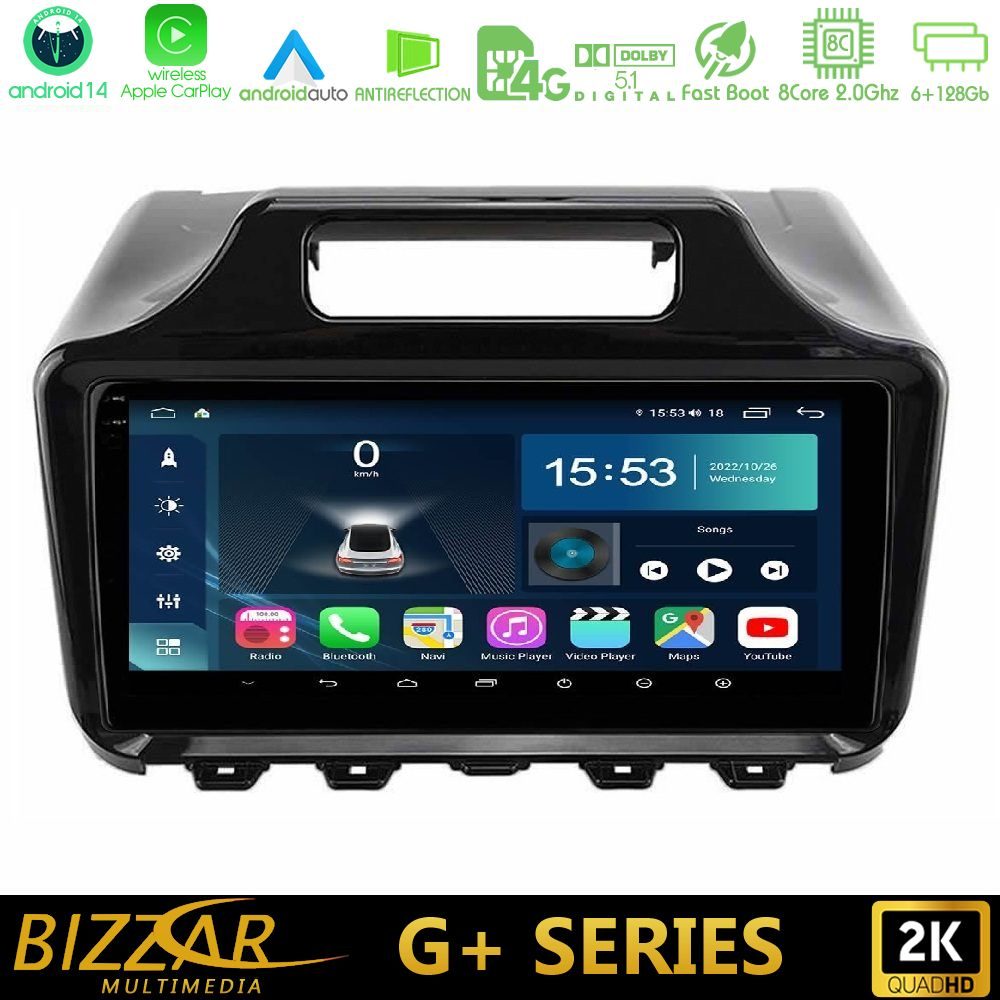 Bizzar G+ Series Toyota iQ 2008 – 2015 8core Android14 6+128GB Navigation Multimedia Tablet 9"