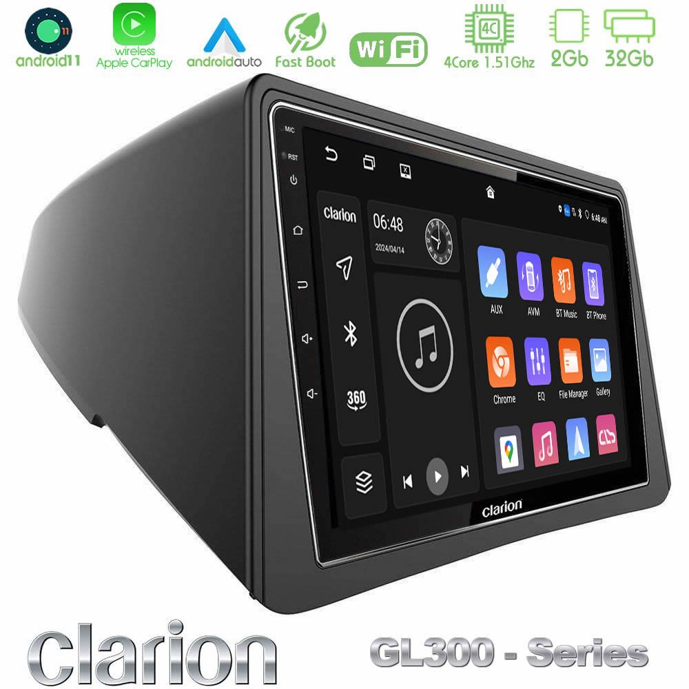 Clarion GL300 Series 4Core Android11 2+32GB Opel Mokka Navigation Multimedia Tablet 9" Με Carplay & Android Auto