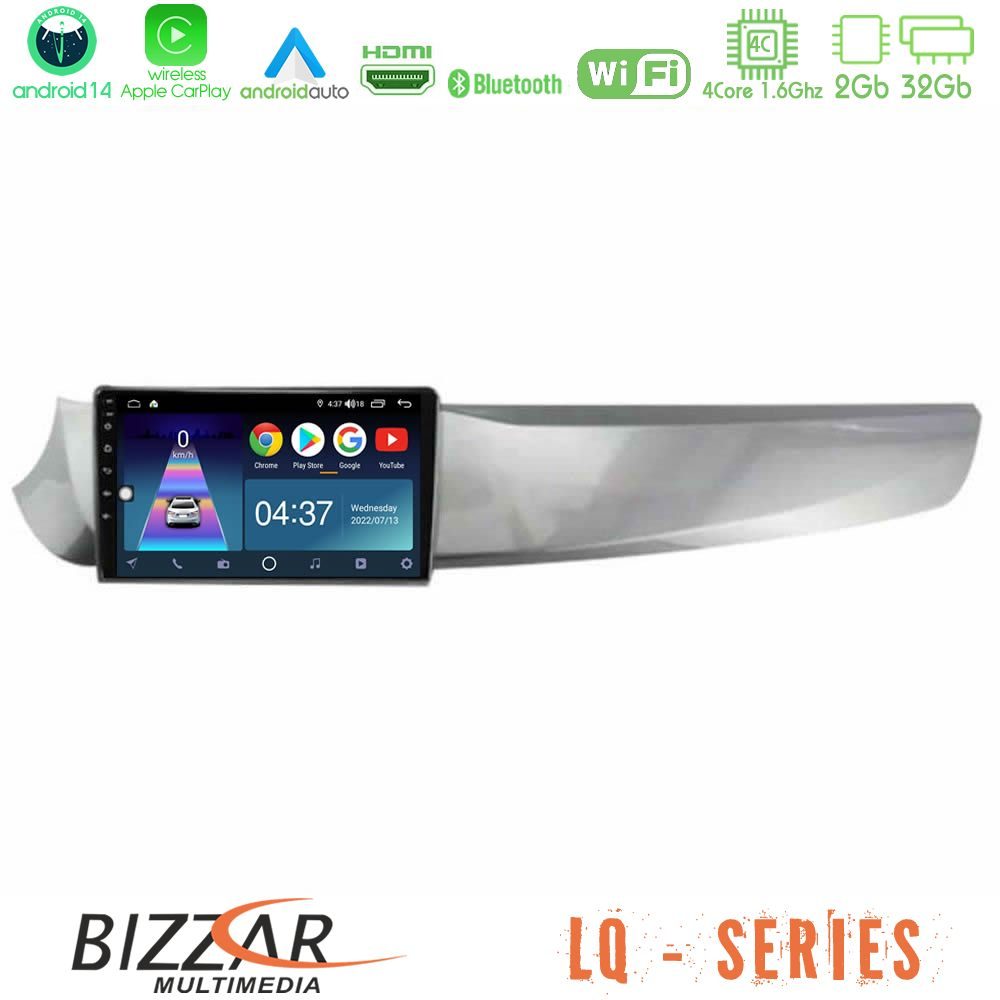 Bizzar LQ Series 4Core Android14 2+32GB Alfa Romeo Giulietta 2010-2014 Navigation Multimedia Tablet 9" Με Carplay & Android Auto