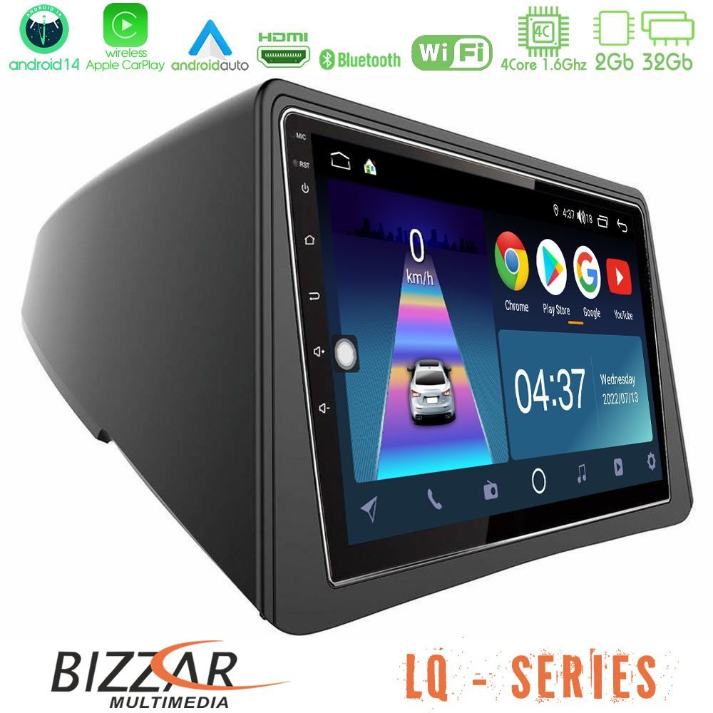 Bizzar LQ Series 4Core Android14 2+32GB Opel Mokka Navigation Multimedia Tablet 9" Με Carplay & Android Auto