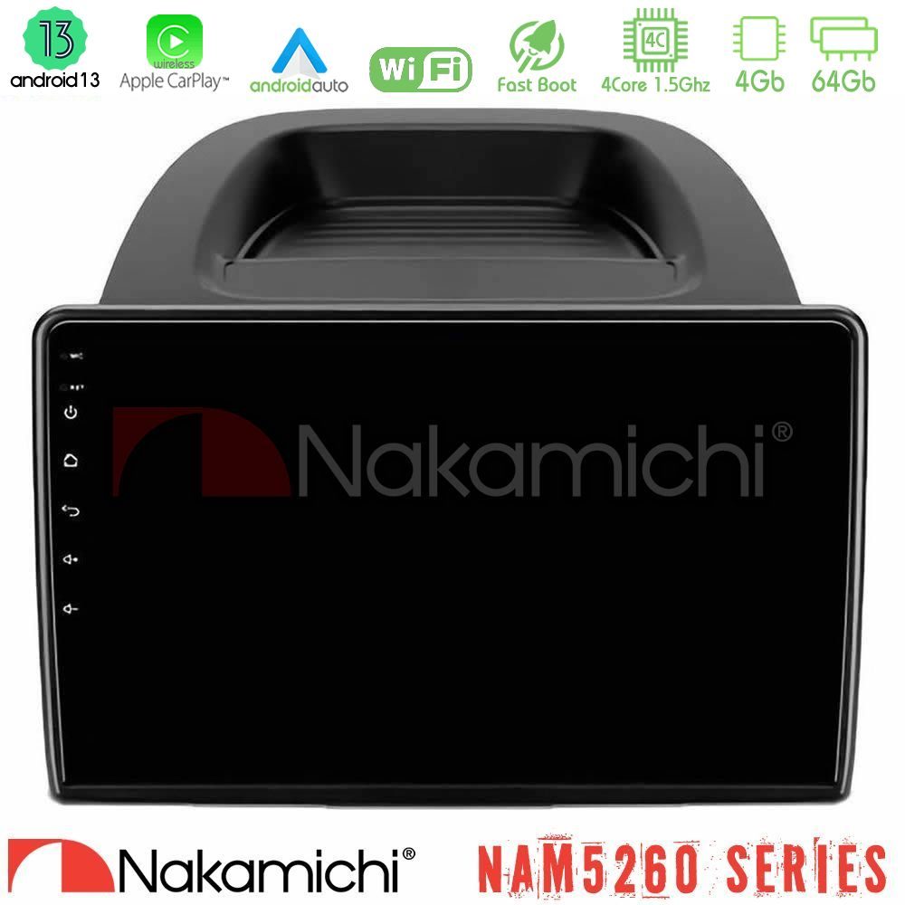 Nakamichi NAM5260 Series 4Core Android13 4+64GB Ford Ecosport 2018-2020 Navigation Multimedia Tablet 10" Με Carplay & Android Auto