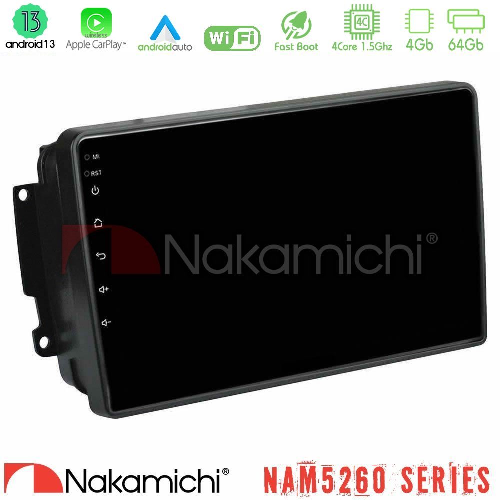 Nakamichi NAM5260 Series 4Core Android13 4+64GB Mercedes C/CLK/G Class (W203/W209) Navigation Multimedia Tablet 9" Με Carplay & Android Auto