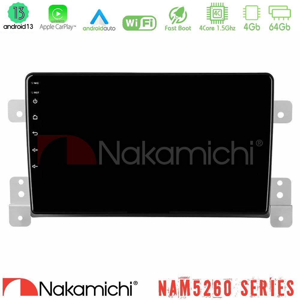 Nakamichi NAM5260 Series 4Core Android13 4+64GB Suzuki Grand Vitara Navigation Multimedia Tablet 9" Με Carplay & Android Auto
