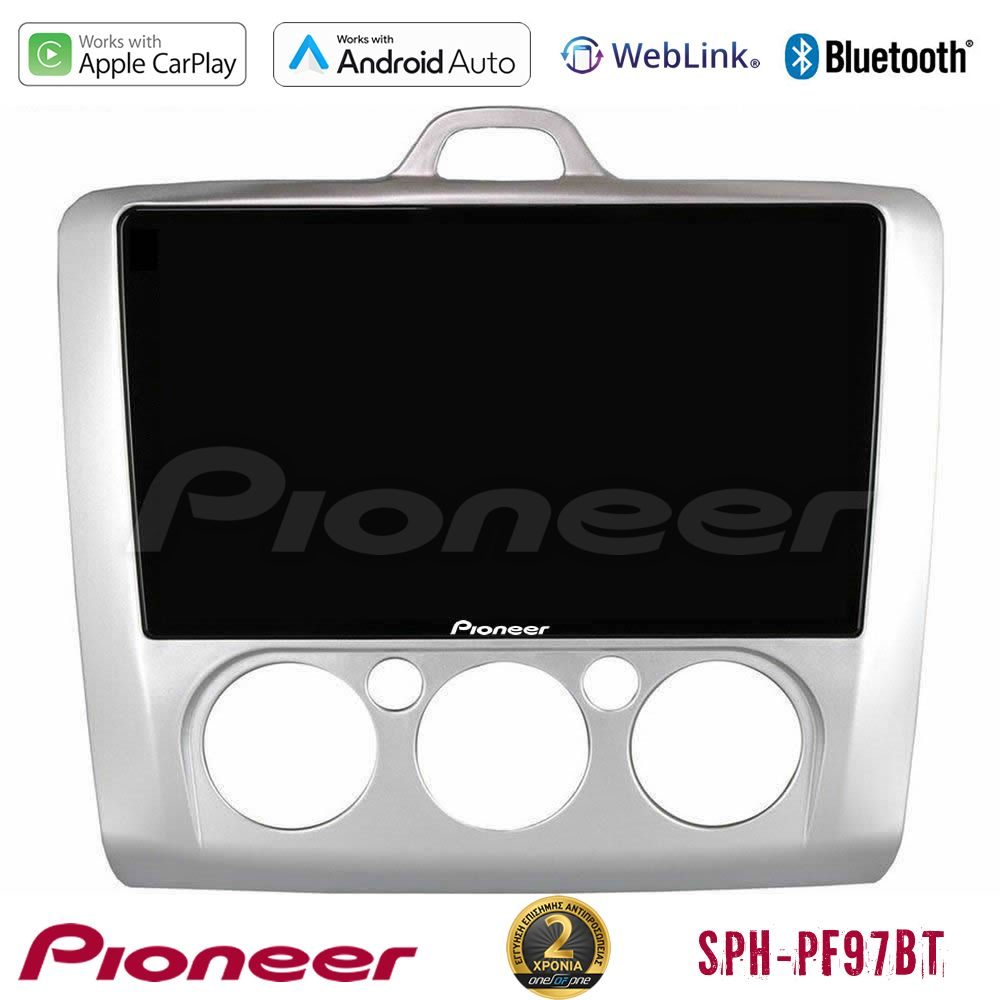 Pioneer SPH-PF97BT Series Ford Focus Manual AC Multimedia Station 9" (Tablet Style) Με Carplay & Android Auto