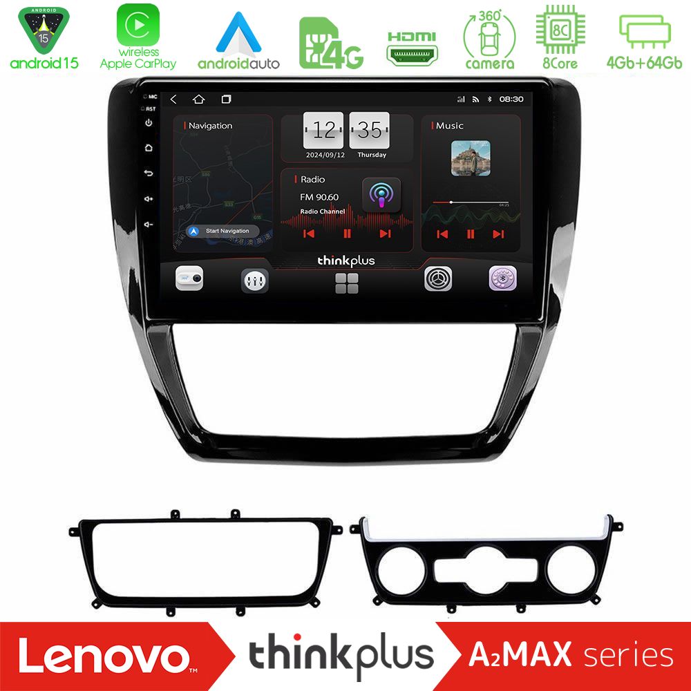 Lenovo Thinkplus A2MAX Series 8Core Android15 4+64GB  VW Jetta Navigation Multimedia Tablet 10"