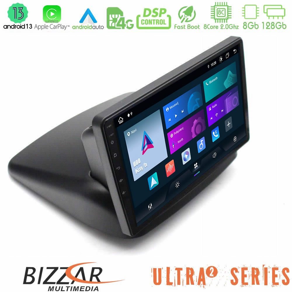 Bizzar Ultra Series Fiat Doblo 2002 – 2009 8core Android13 8+128GB Navigation Multimedia Tablet 10"