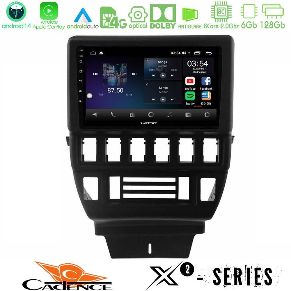Cadence X2 Series 8Core Android14 6+128GB  Lada Niva Navigation Multimedia Tablet 9"