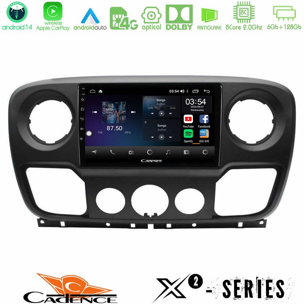 Cadence X2 Series 8Core Android14 6+128GB Renault/Nissan/Opel Navigation Multimedia Tablet 10"