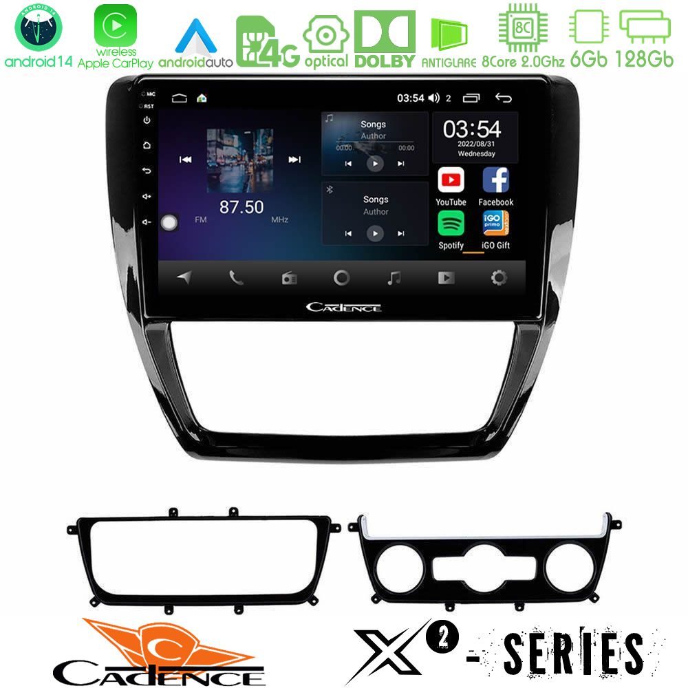 Cadence X2 Series 8Core Android14 6+128GB VW Jetta Navigation Multimedia Tablet 10"