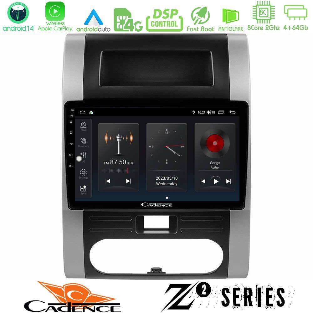 Cadence Z2 Series 8Core Android14 4+64GB  Nissan X-Trail T31 Navigation Multimedia Tablet 10" Με Carplay & Android Auto