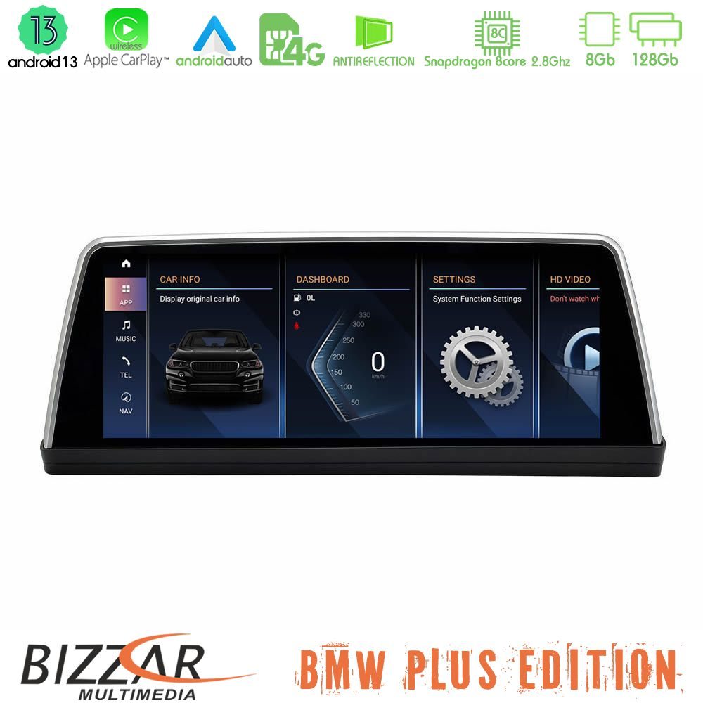 BMW 3er E90 CIC Android13 8Core (6+128GB) Navigation Multimedia 10.25" POP-UP Style HD Screen