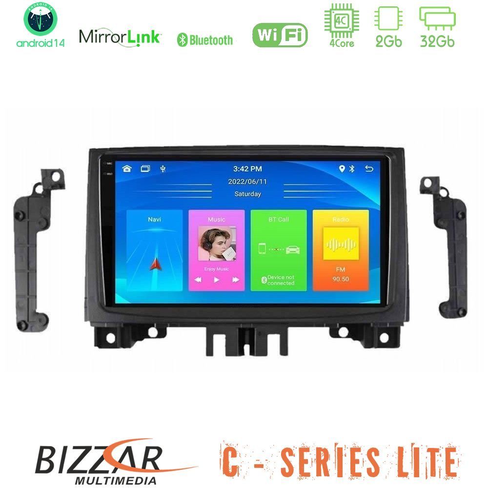 Bizzar C Series Lite 4Core Android14 2+32GB  Mercedes Sprinter/VW Crafter 2006-2018 Navigation Multimedia Tablet 9"