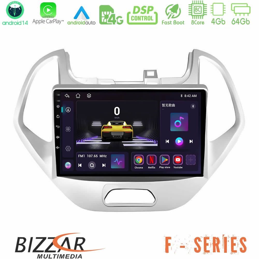Bizzar F Series 8Core Android14 4+64GB Ford KA 2016-2020 Navigation Multimedia Tablet 9" Με Carplay & Android Auto