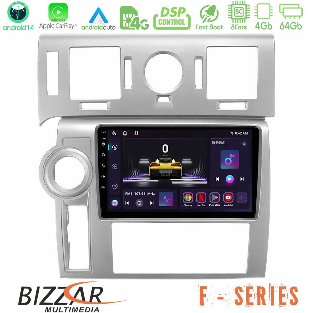 Bizzar F Series 8Core Android14 4+64GB  Hummer H2 2008-2009 Navigation Multimedia Tablet 9" Με Carplay & Android Auto